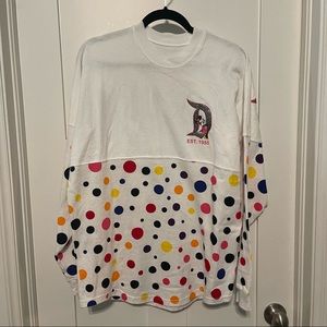 Disney spirit jersey size small! Polka dots and glitter! Like new condition!